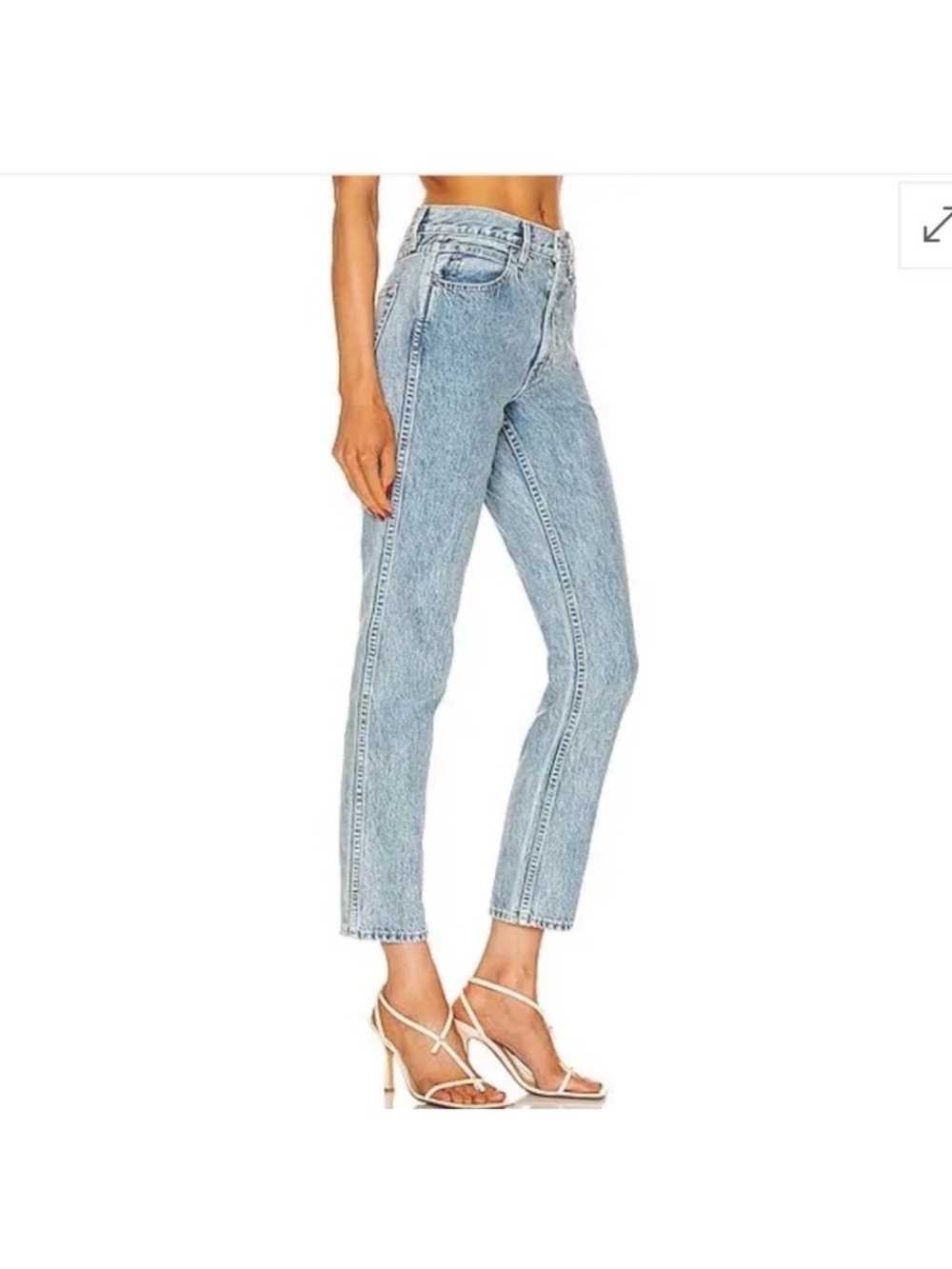 SLVRLAKE Virginia Slim High-Rise Jeans Denim Daydream 27